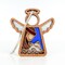 3.5" (H) Christmas Nativity Shepherd With Sheep Ornament - Handcrafted in Texas - Mother's Angels® Christmas Angel Wings Figurine